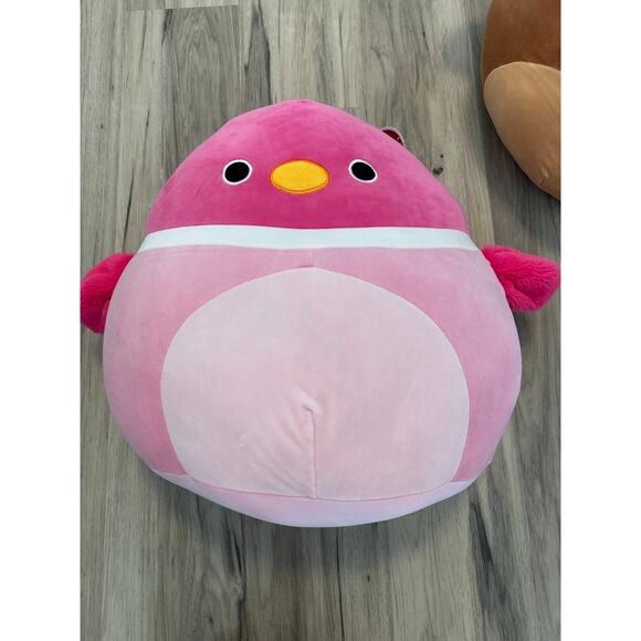 NWT Squishmallows KellyToy AVERY Green & DELLA Pink Mallard Duck 16" Plush - Picture 4 of 7